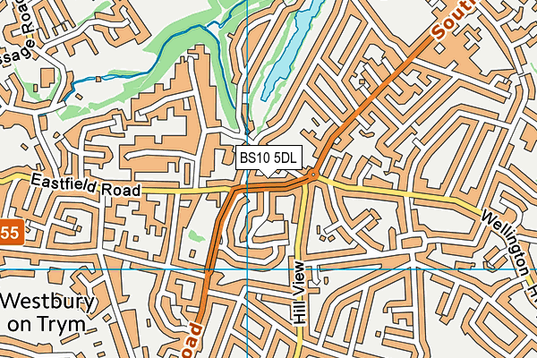 BS10 5DL map - OS VectorMap District (Ordnance Survey)