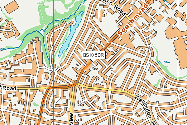 BS10 5DR map - OS VectorMap District (Ordnance Survey)