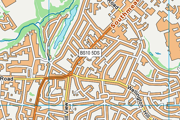 BS10 5DS map - OS VectorMap District (Ordnance Survey)
