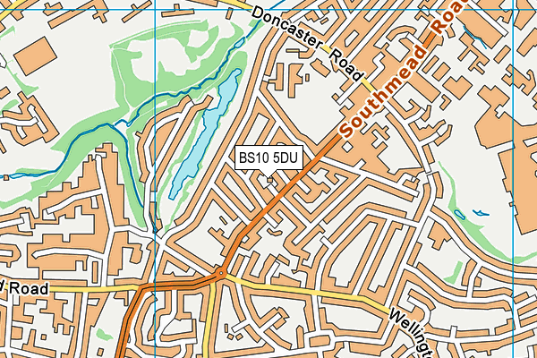 BS10 5DU map - OS VectorMap District (Ordnance Survey)