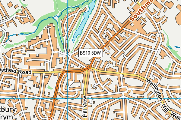 BS10 5DW map - OS VectorMap District (Ordnance Survey)