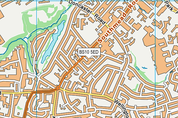BS10 5ED map - OS VectorMap District (Ordnance Survey)