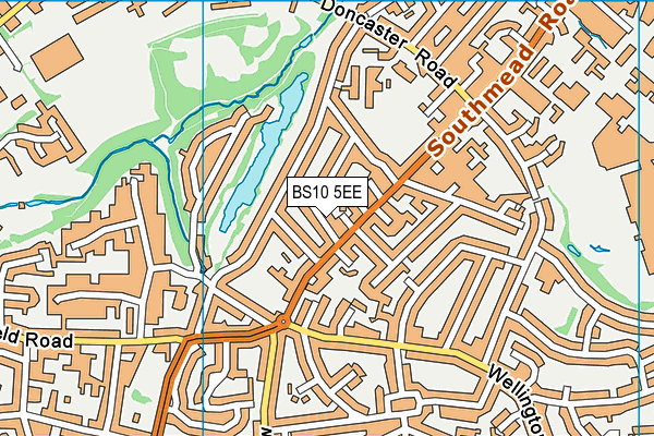 BS10 5EE map - OS VectorMap District (Ordnance Survey)