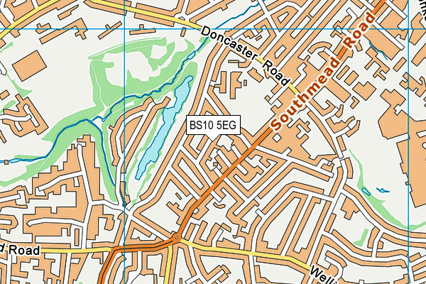 BS10 5EG map - OS VectorMap District (Ordnance Survey)