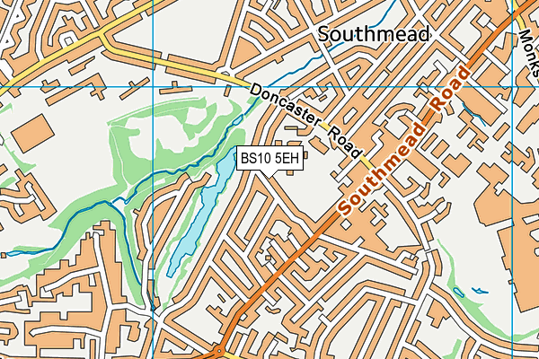 BS10 5EH map - OS VectorMap District (Ordnance Survey)