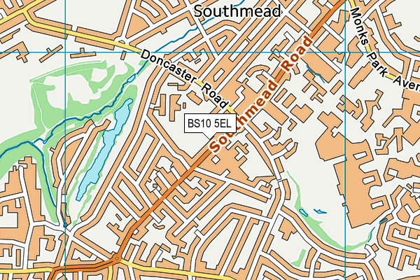 BS10 5EL map - OS VectorMap District (Ordnance Survey)