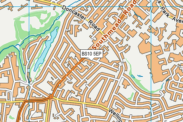 BS10 5EP map - OS VectorMap District (Ordnance Survey)