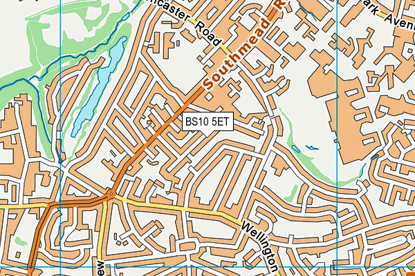 BS10 5ET map - OS VectorMap District (Ordnance Survey)