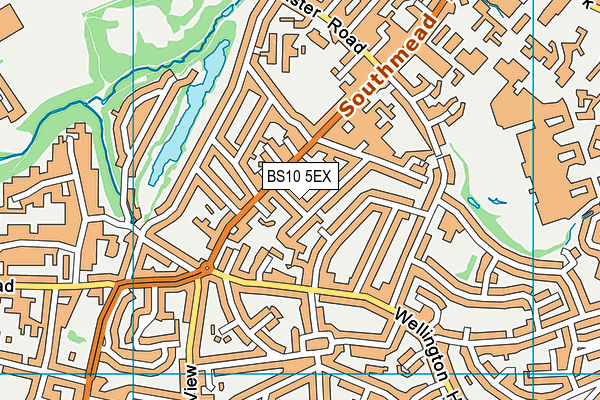 BS10 5EX map - OS VectorMap District (Ordnance Survey)