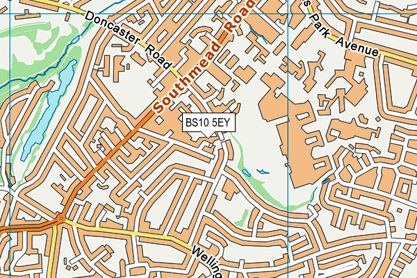 BS10 5EY map - OS VectorMap District (Ordnance Survey)