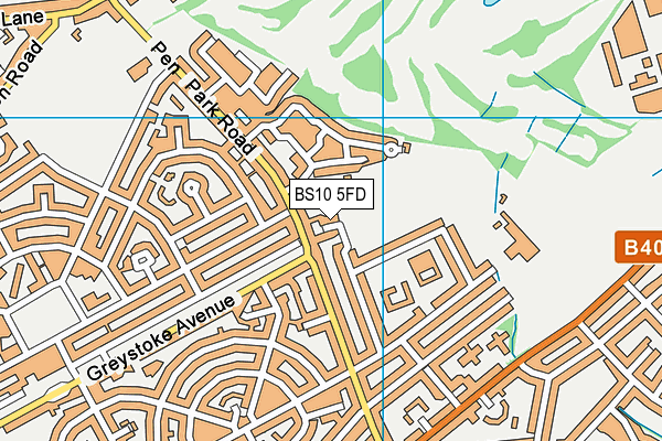 BS10 5FD map - OS VectorMap District (Ordnance Survey)
