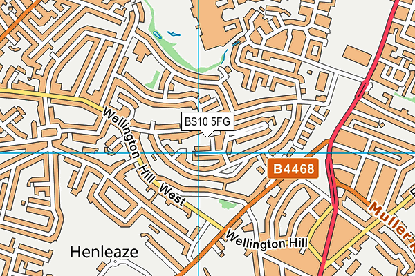 BS10 5FG map - OS VectorMap District (Ordnance Survey)