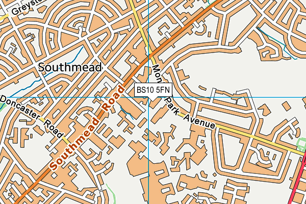 BS10 5FN map - OS VectorMap District (Ordnance Survey)