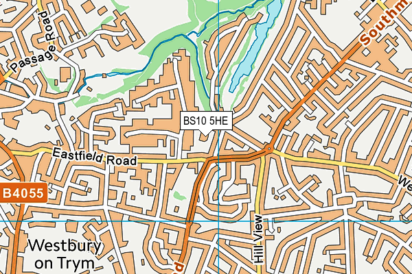 BS10 5HE map - OS VectorMap District (Ordnance Survey)