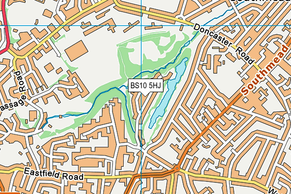 BS10 5HJ map - OS VectorMap District (Ordnance Survey)