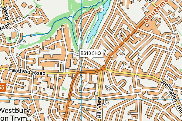 BS10 5HQ map - OS VectorMap District (Ordnance Survey)