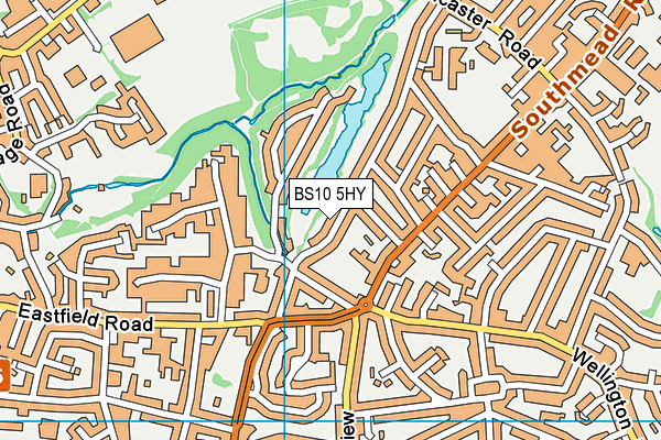BS10 5HY map - OS VectorMap District (Ordnance Survey)