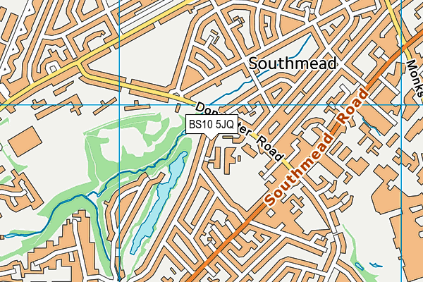 BS10 5JQ map - OS VectorMap District (Ordnance Survey)