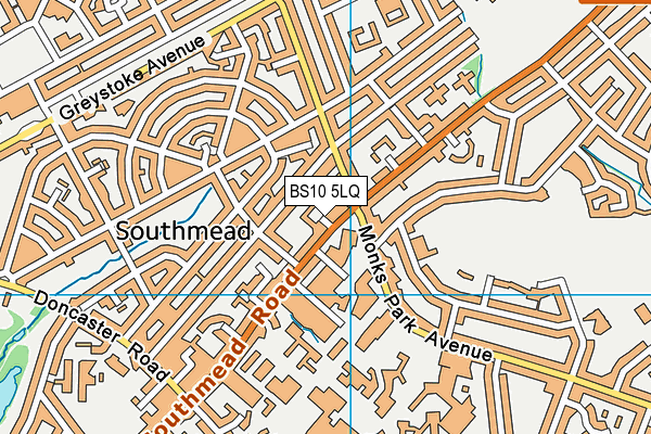 BS10 5LQ map - OS VectorMap District (Ordnance Survey)