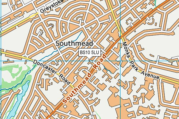 BS10 5LU map - OS VectorMap District (Ordnance Survey)
