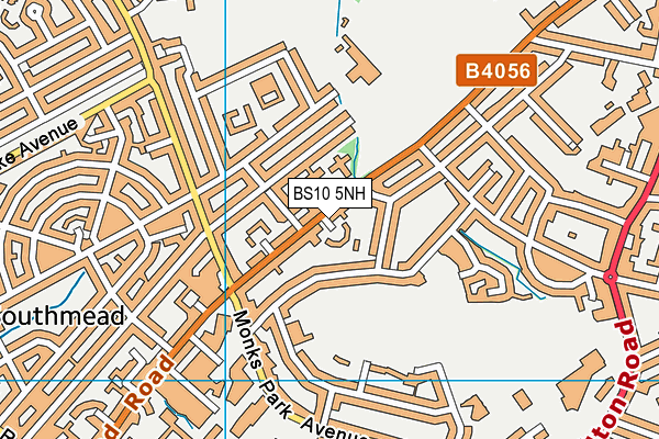 BS10 5NH map - OS VectorMap District (Ordnance Survey)