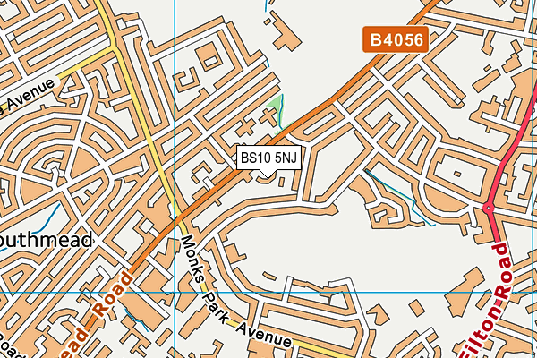 BS10 5NJ map - OS VectorMap District (Ordnance Survey)