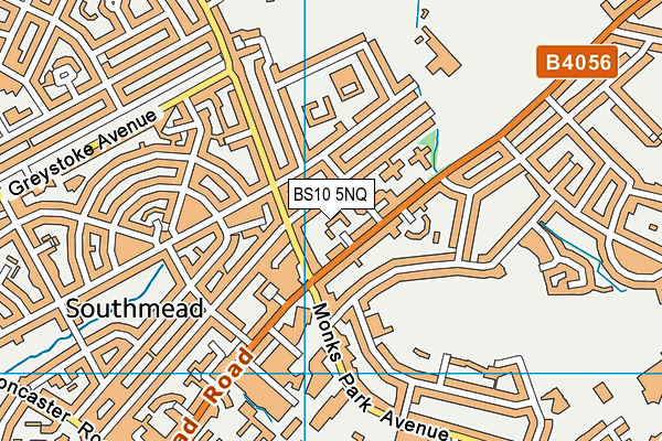 BS10 5NQ map - OS VectorMap District (Ordnance Survey)