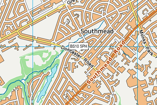 BS10 5PH map - OS VectorMap District (Ordnance Survey)