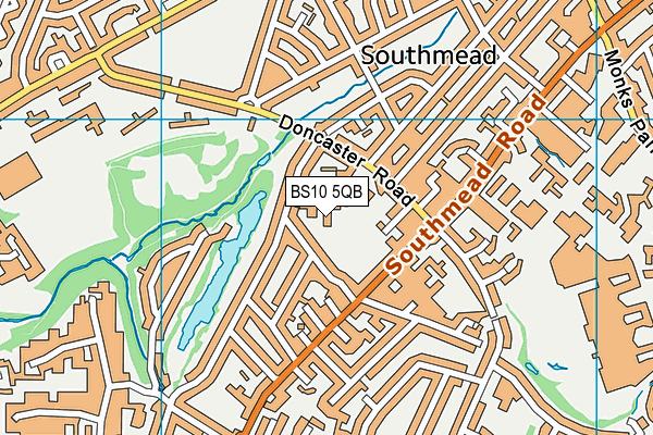 BS10 5QB map - OS VectorMap District (Ordnance Survey)