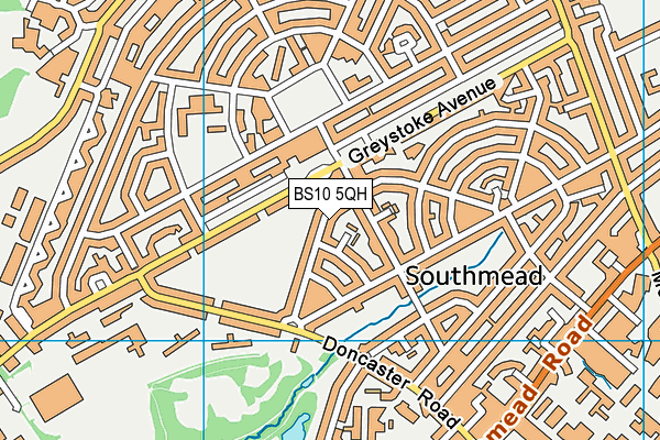 BS10 5QH map - OS VectorMap District (Ordnance Survey)