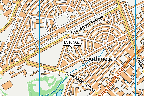 BS10 5QL map - OS VectorMap District (Ordnance Survey)