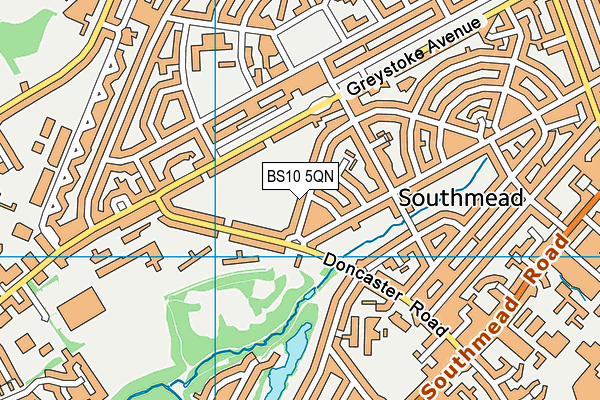 BS10 5QN map - OS VectorMap District (Ordnance Survey)