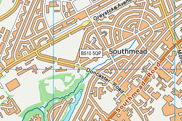BS10 5QP map - OS VectorMap District (Ordnance Survey)