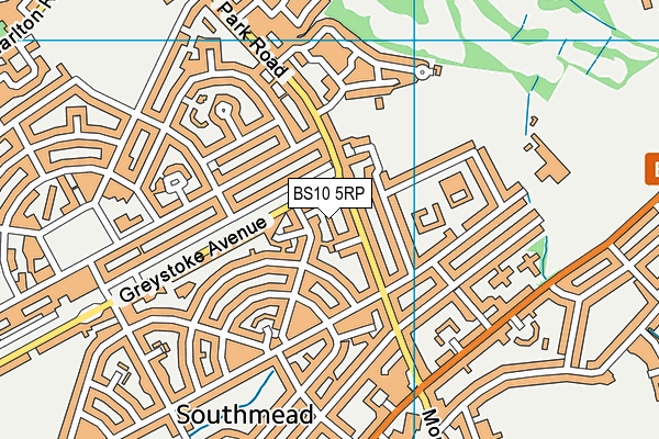 BS10 5RP map - OS VectorMap District (Ordnance Survey)