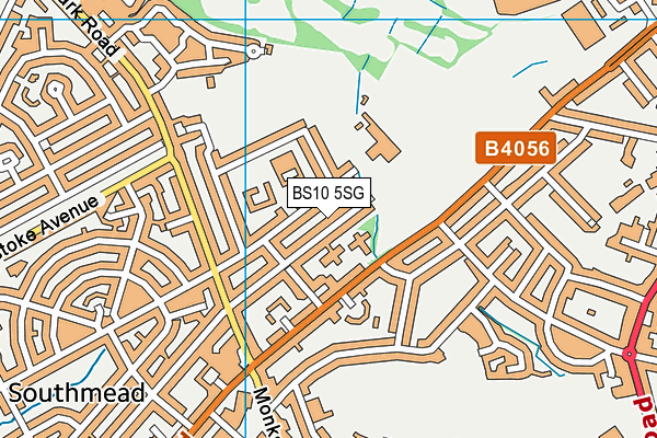 BS10 5SG map - OS VectorMap District (Ordnance Survey)