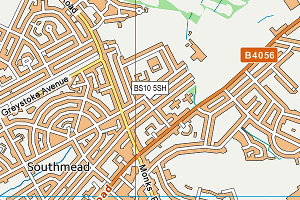 BS10 5SH map - OS VectorMap District (Ordnance Survey)