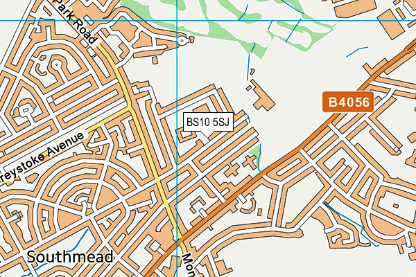 BS10 5SJ map - OS VectorMap District (Ordnance Survey)