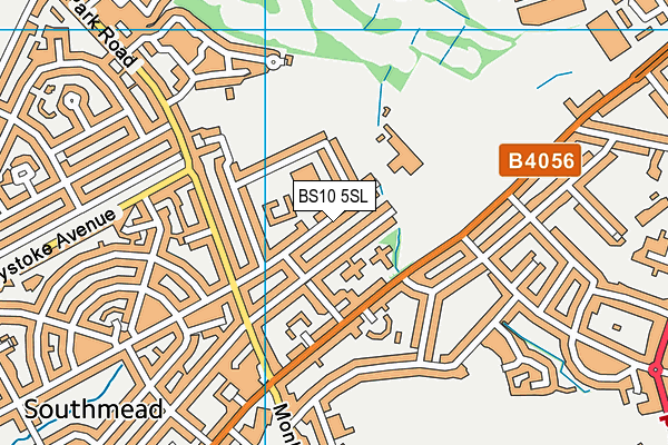 BS10 5SL map - OS VectorMap District (Ordnance Survey)