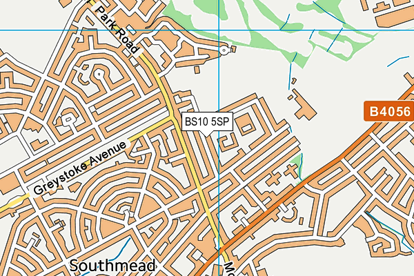 BS10 5SP map - OS VectorMap District (Ordnance Survey)