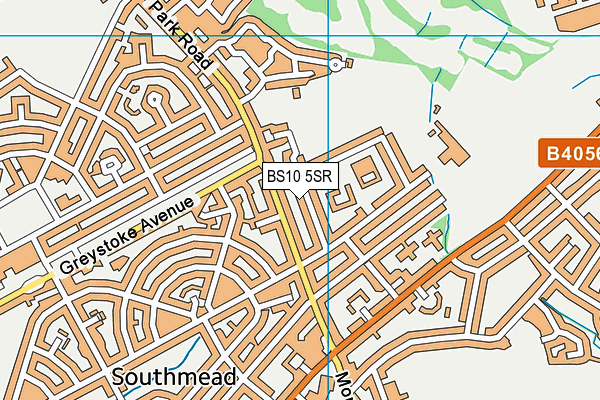 BS10 5SR map - OS VectorMap District (Ordnance Survey)