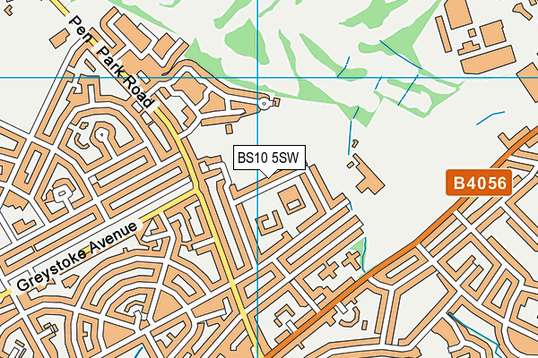 BS10 5SW map - OS VectorMap District (Ordnance Survey)