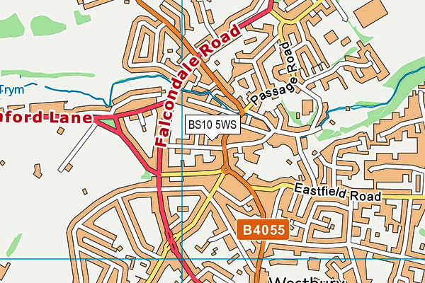 BS10 5WS map - OS VectorMap District (Ordnance Survey)