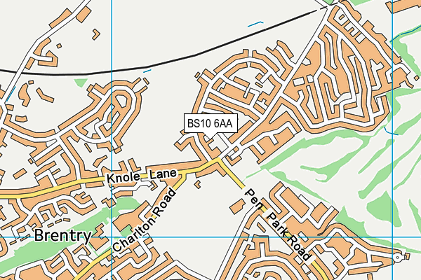 BS10 6AA map - OS VectorMap District (Ordnance Survey)