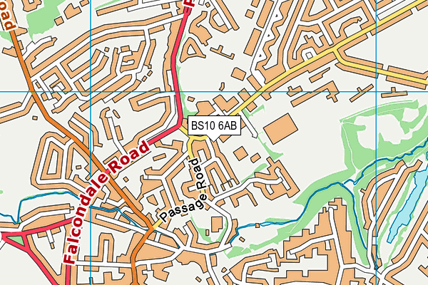 BS10 6AB map - OS VectorMap District (Ordnance Survey)