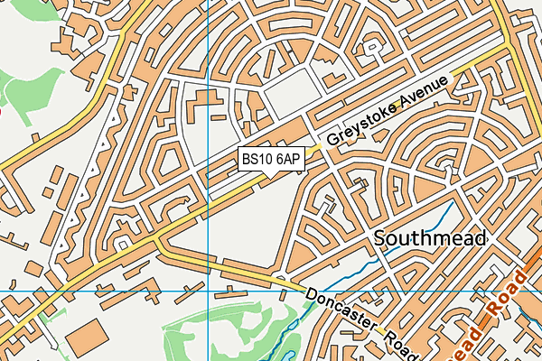 BS10 6AP map - OS VectorMap District (Ordnance Survey)