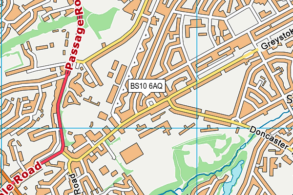 BS10 6AQ map - OS VectorMap District (Ordnance Survey)