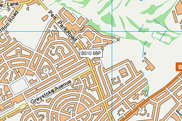 BS10 6BP map - OS VectorMap District (Ordnance Survey)
