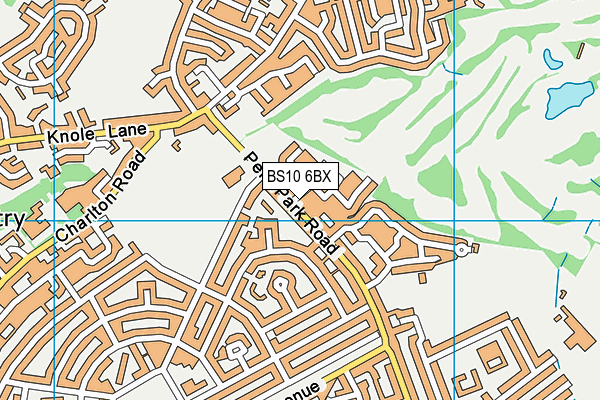 BS10 6BX map - OS VectorMap District (Ordnance Survey)