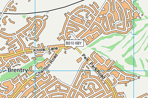BS10 6BY map - OS VectorMap District (Ordnance Survey)