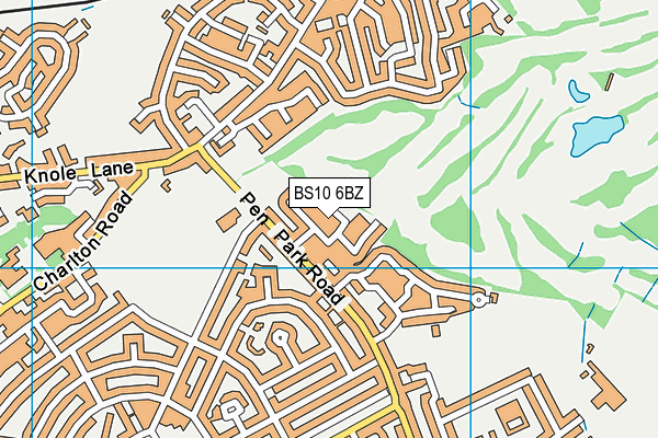 BS10 6BZ map - OS VectorMap District (Ordnance Survey)